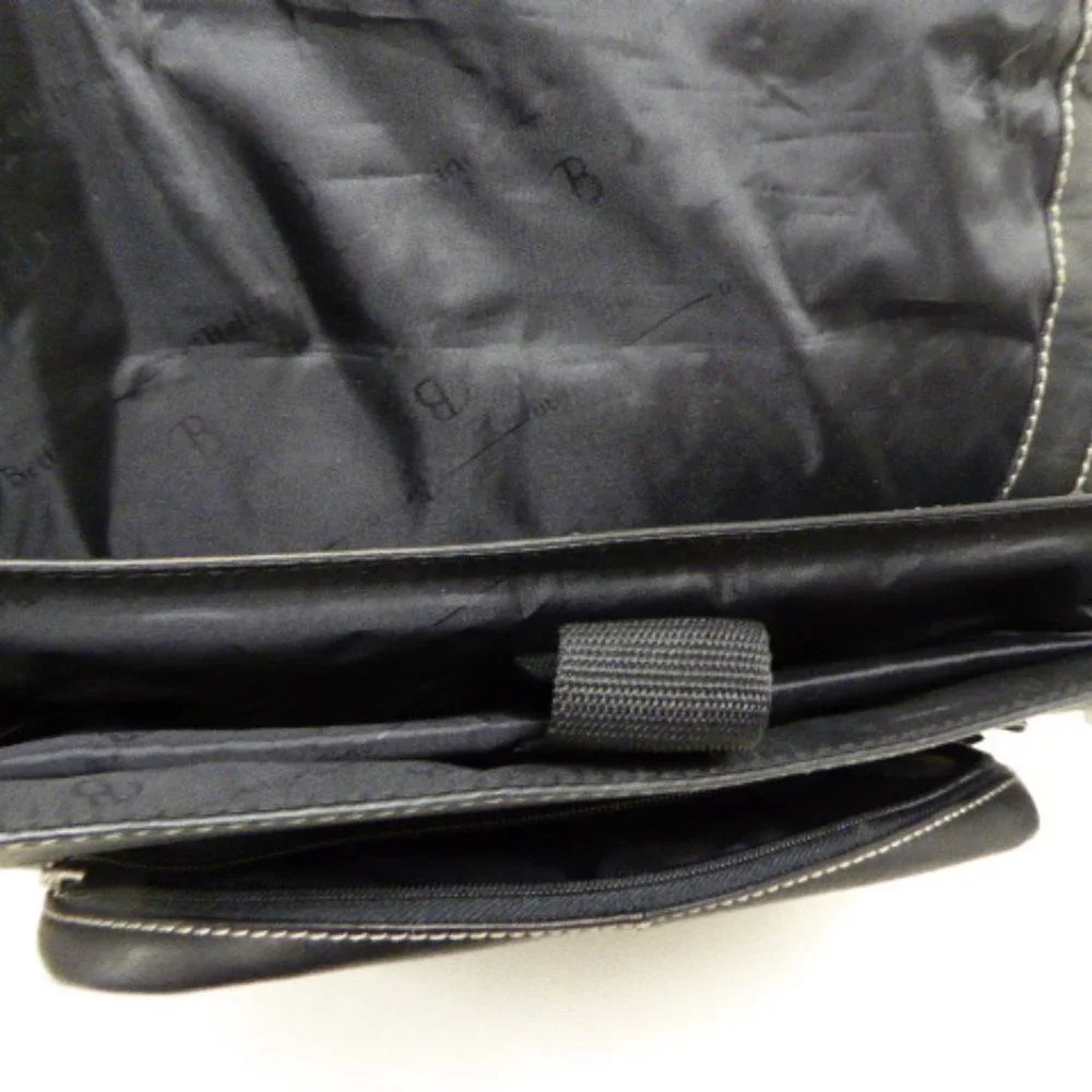 Bellino Paramount Pictures computer black leather bag messenger